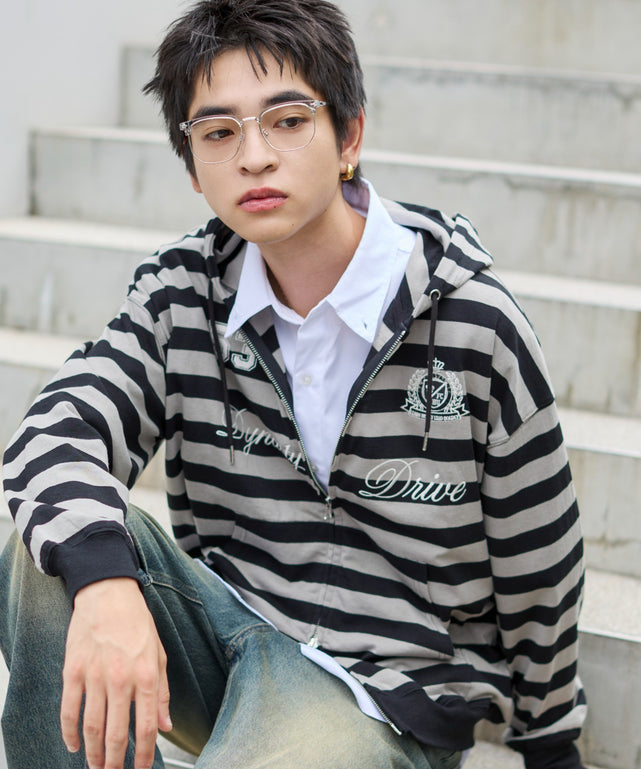 グレーボーダー モデル：180cm L着用