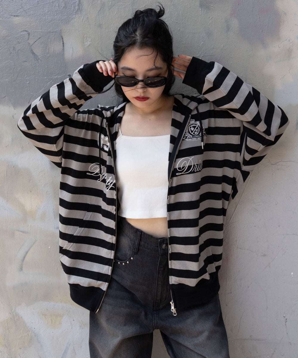 グレーボーダー モデル：160cm M着用