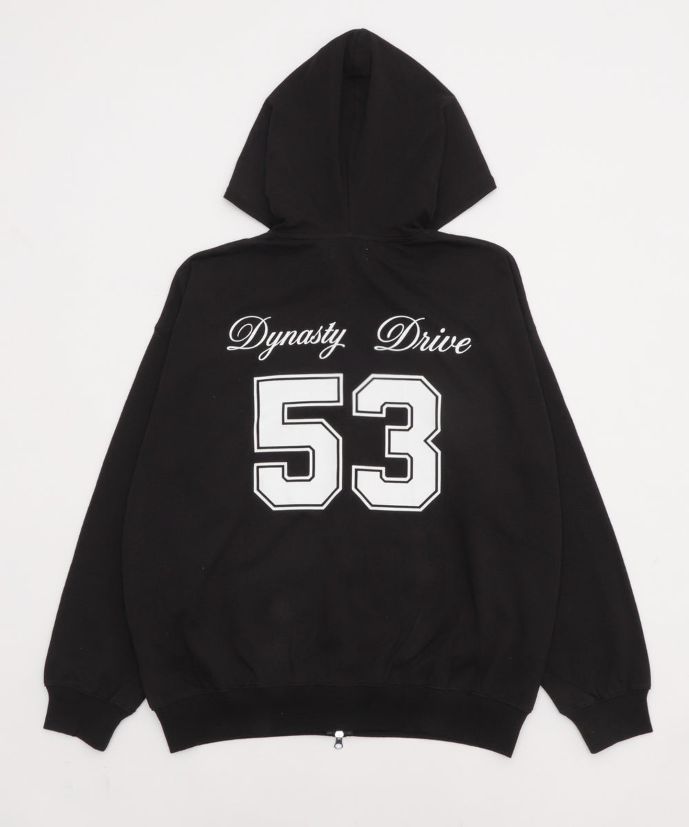 ナンバリングカットZIPパーカー