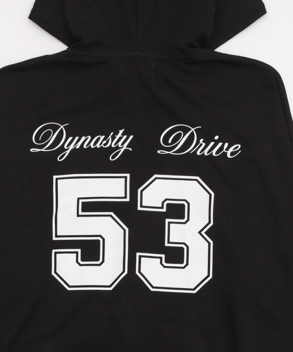 ナンバリングカットZIPパーカー