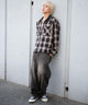 ブラウンチェック1 モデル：175cm L着用