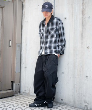 ブラックチェック1 モデル：175cm L着用