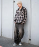ブラウンチェック1 モデル：175cm L着用