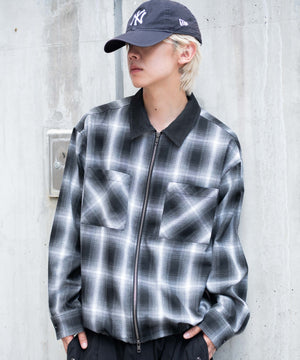 ブラックチェック1 モデル：175cm L着用