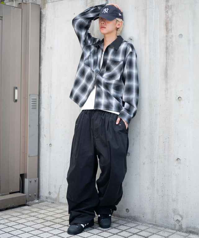 ブラックチェック1 モデル：175cm L着用