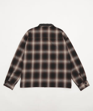 オンブレチェックシャツジャケット