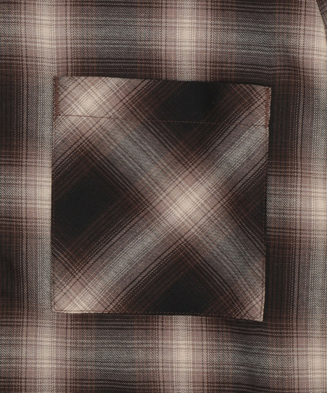 オンブレチェックシャツジャケット