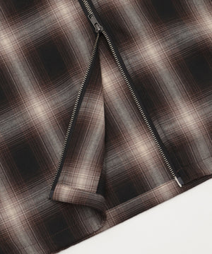 オンブレチェックシャツジャケット