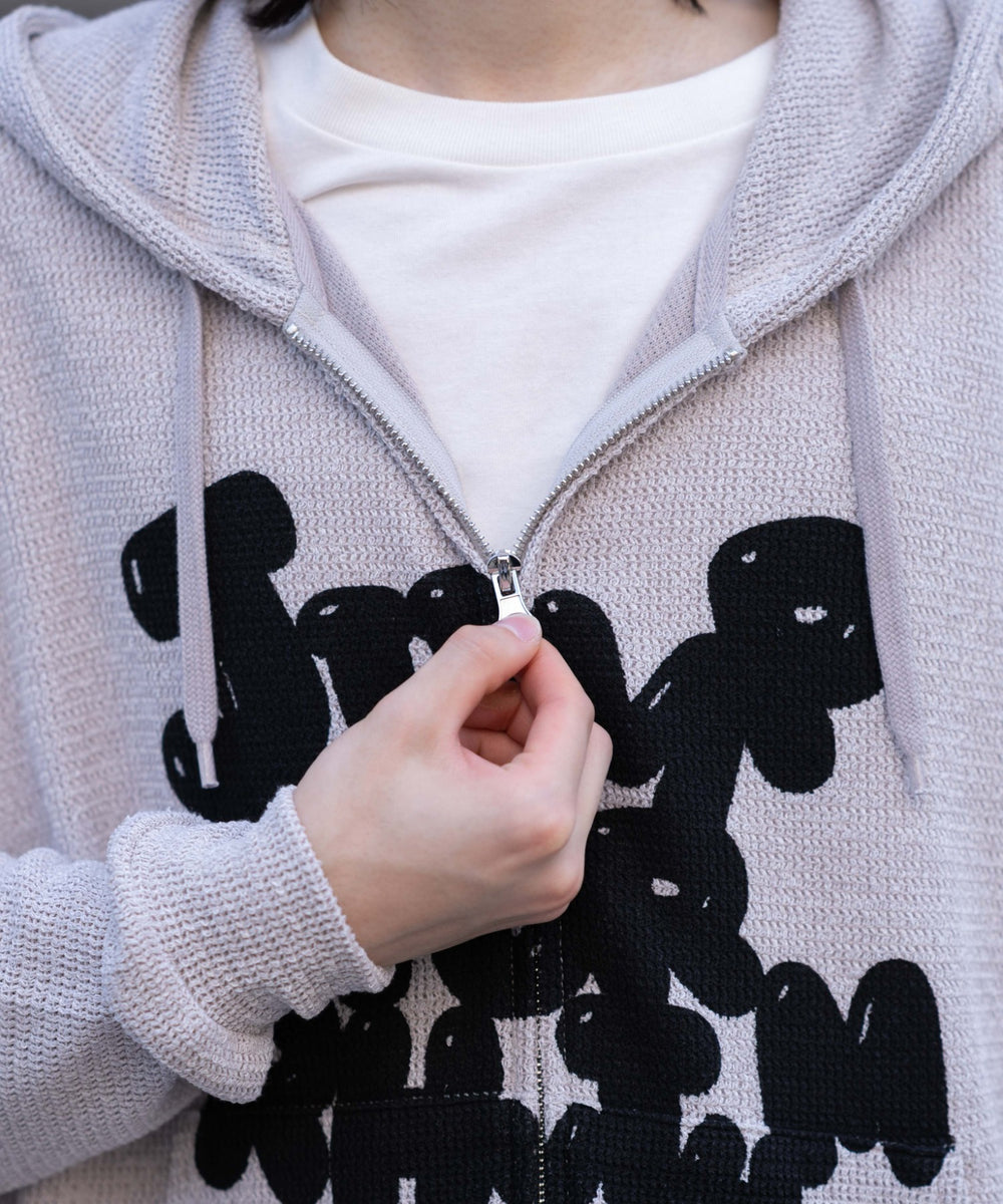 メッシュロゴジップパーカー