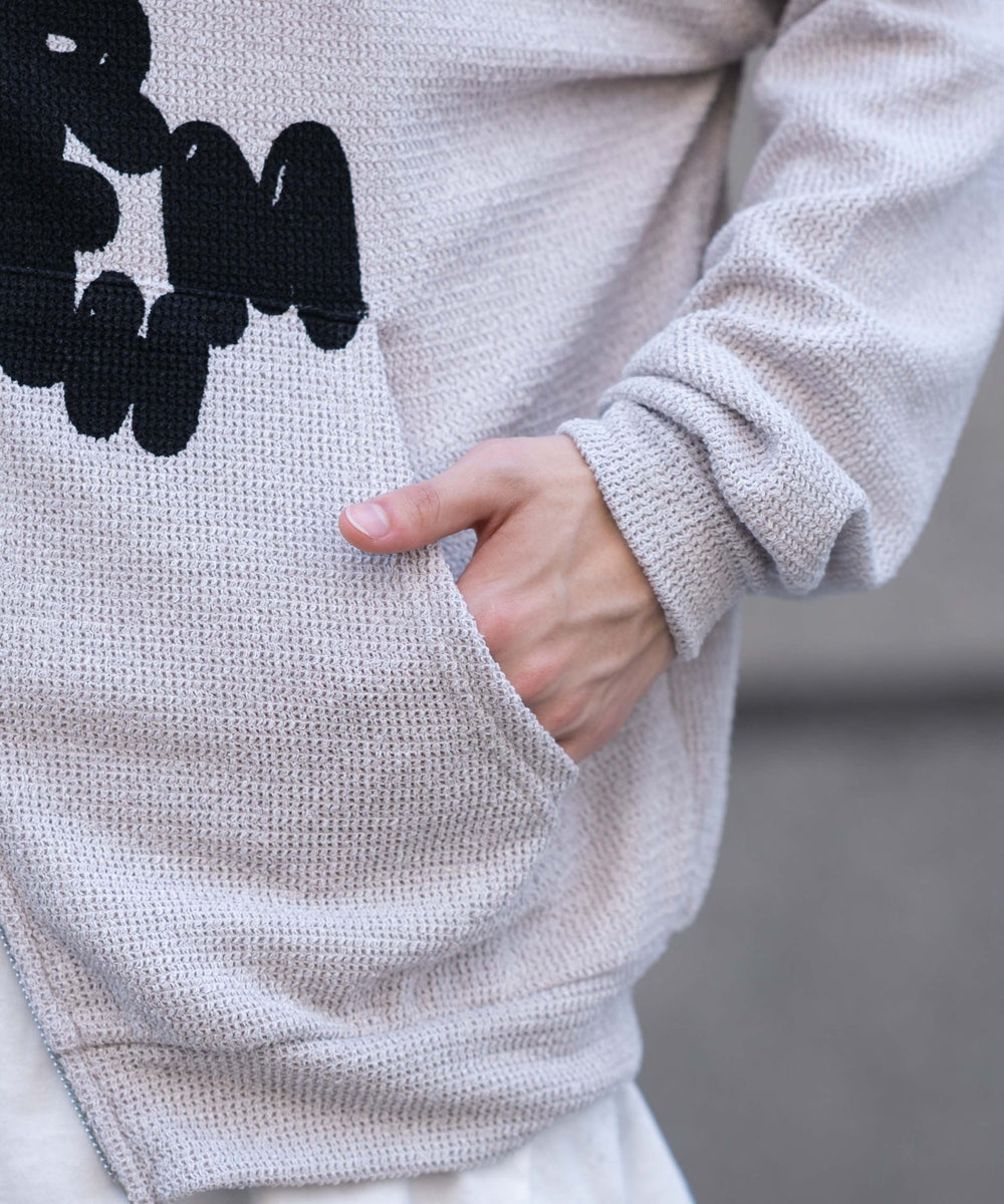 メッシュロゴジップパーカー