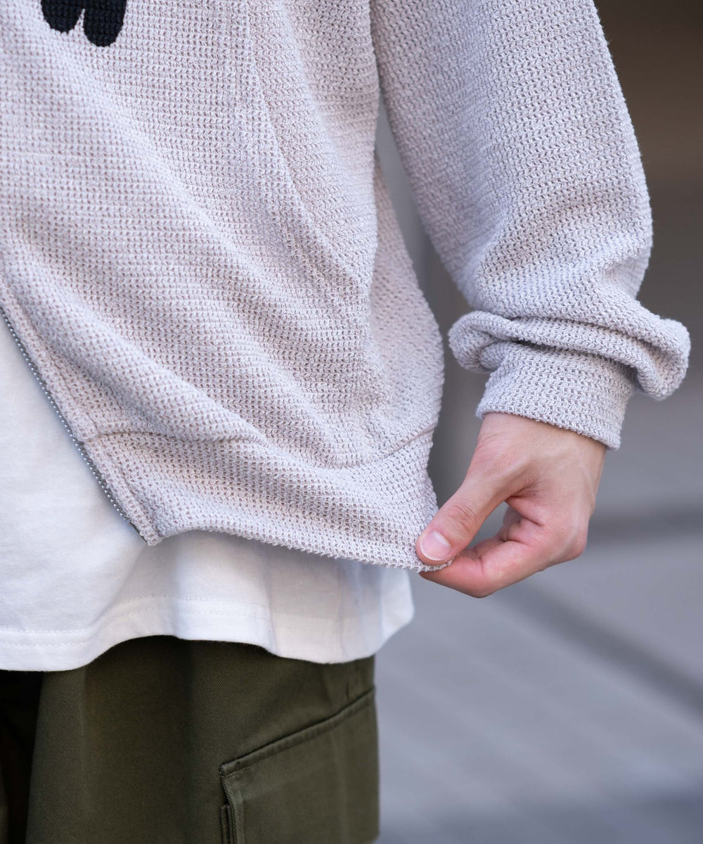 メッシュロゴジップパーカー