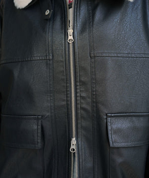 2WAYファー襟PUジャケット