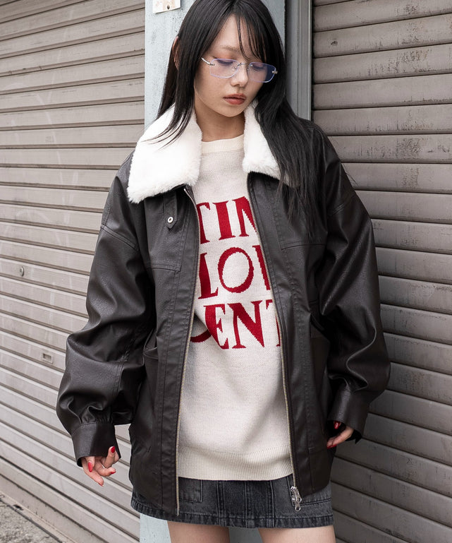 ブラウン　モデル：159cm M着用