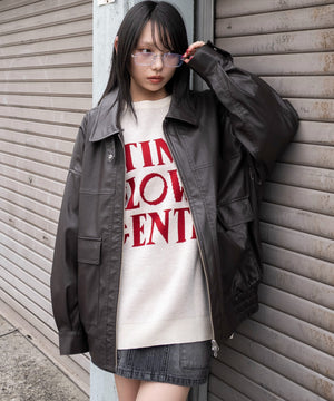 ブラウン　モデル：159cm M着用