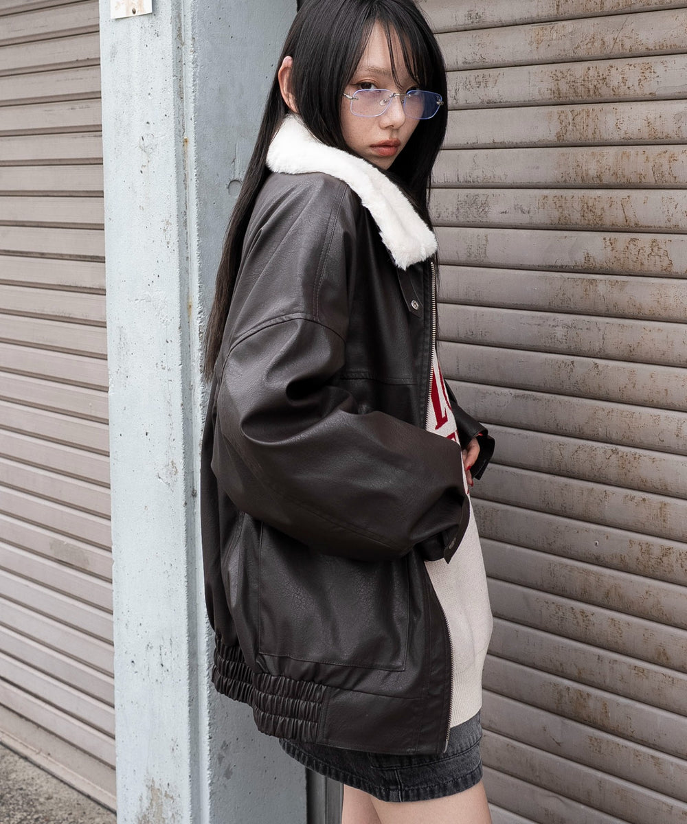 ブラウン　モデル：159cm M着用