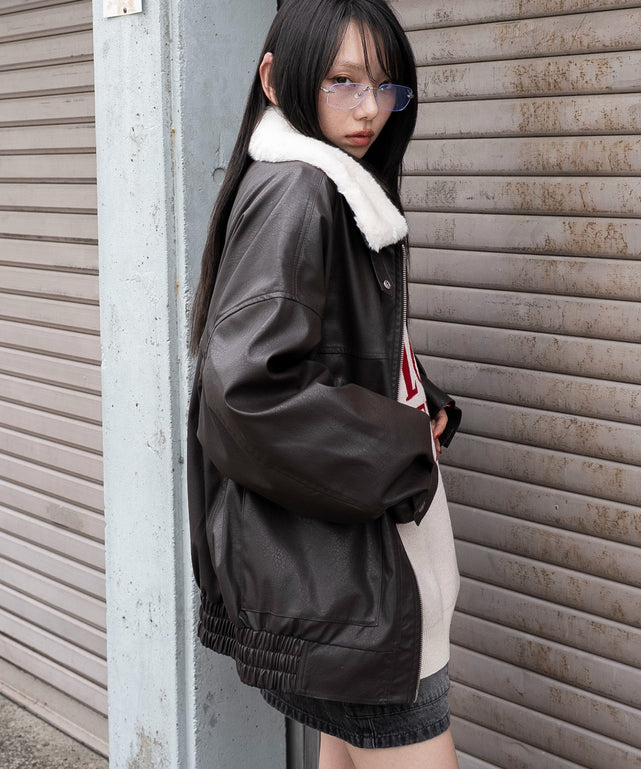 ブラウン　モデル：159cm M着用