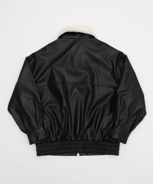 2WAYファー襟PUジャケット