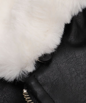 2WAYファー襟PUジャケット