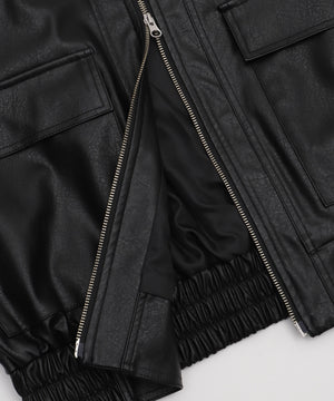 2WAYファー襟PUジャケット