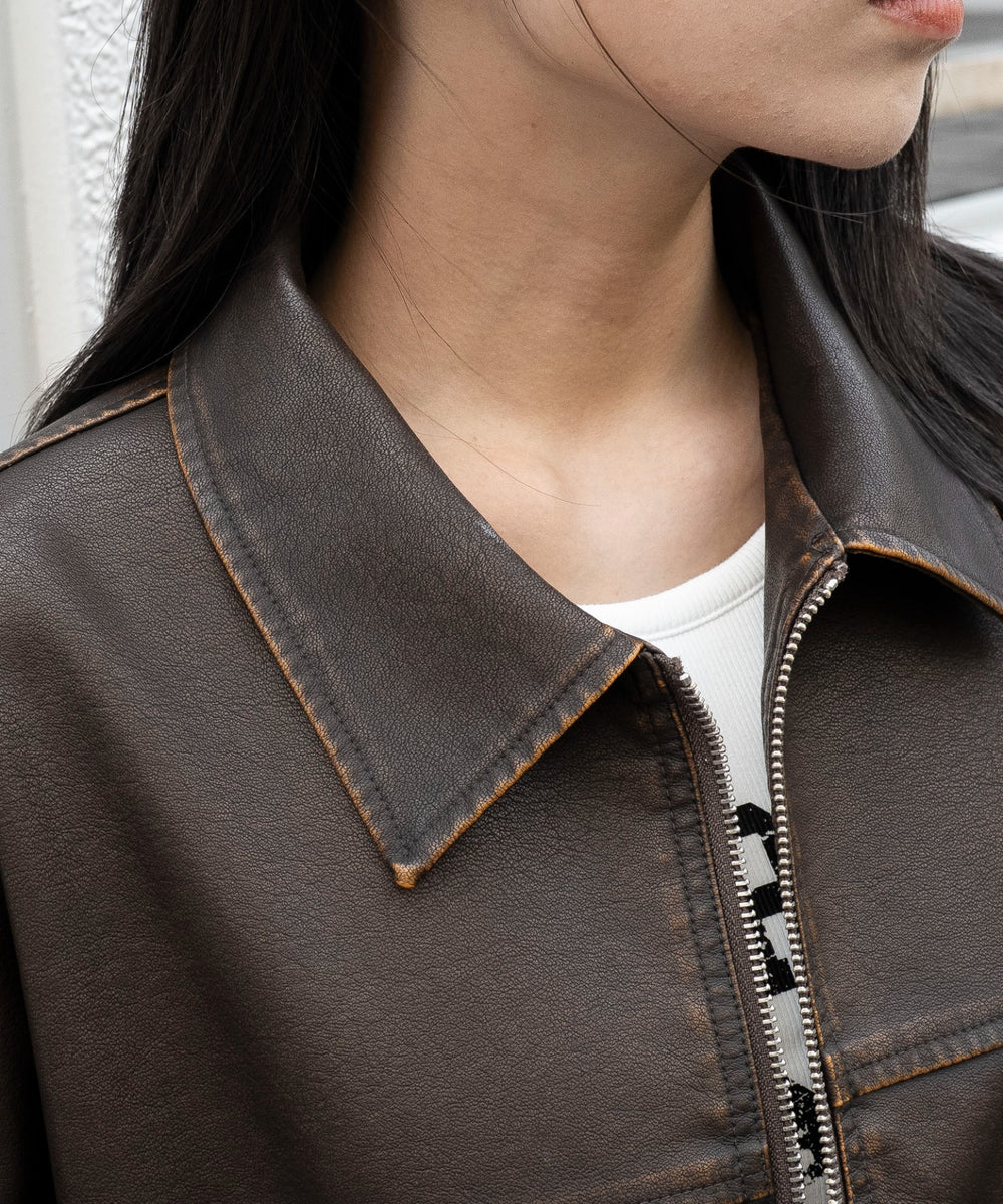 ヴィンテージライクPUジャケット