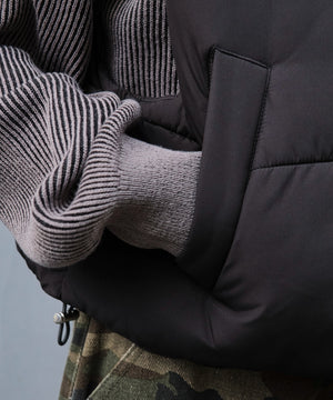 ショートパファーベスト