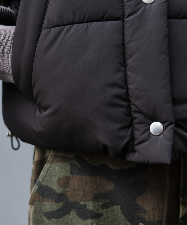 ショートパファーベスト