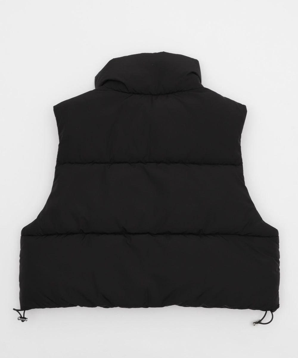 ショートパファーベスト