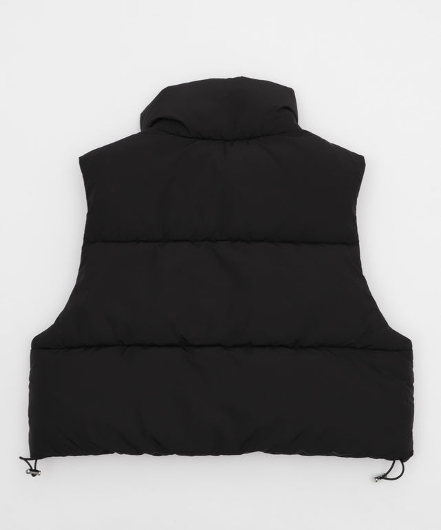 ショートパファーベスト