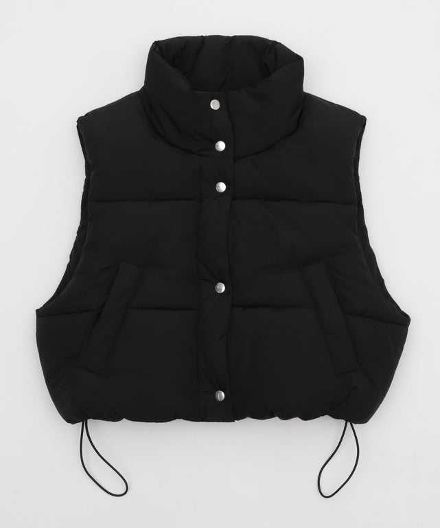 ショートパファーベスト