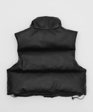 PUパファーショートベスト