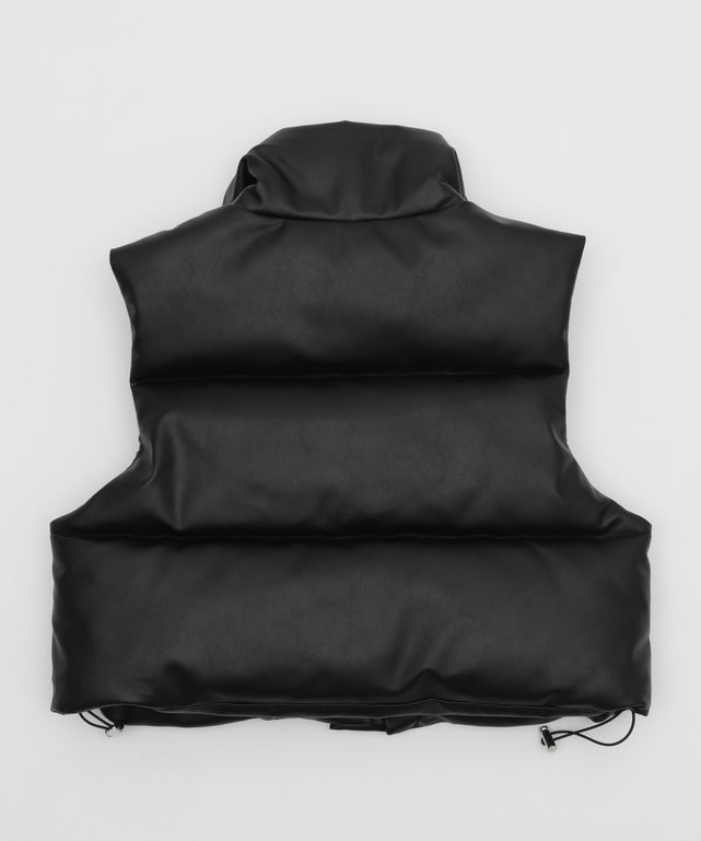 PUパファーショートベスト