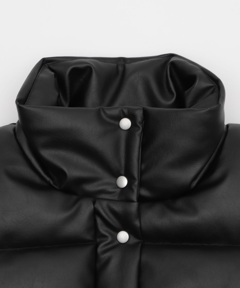 PUパファーショートベスト