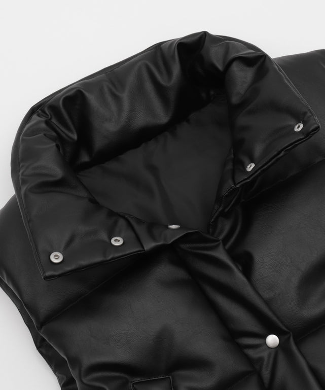 PUパファーショートベスト