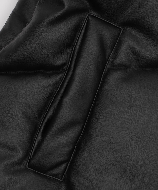 PUパファーショートベスト