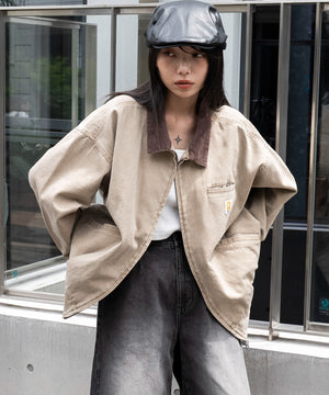 ベージュ　モデル：159cm F着用