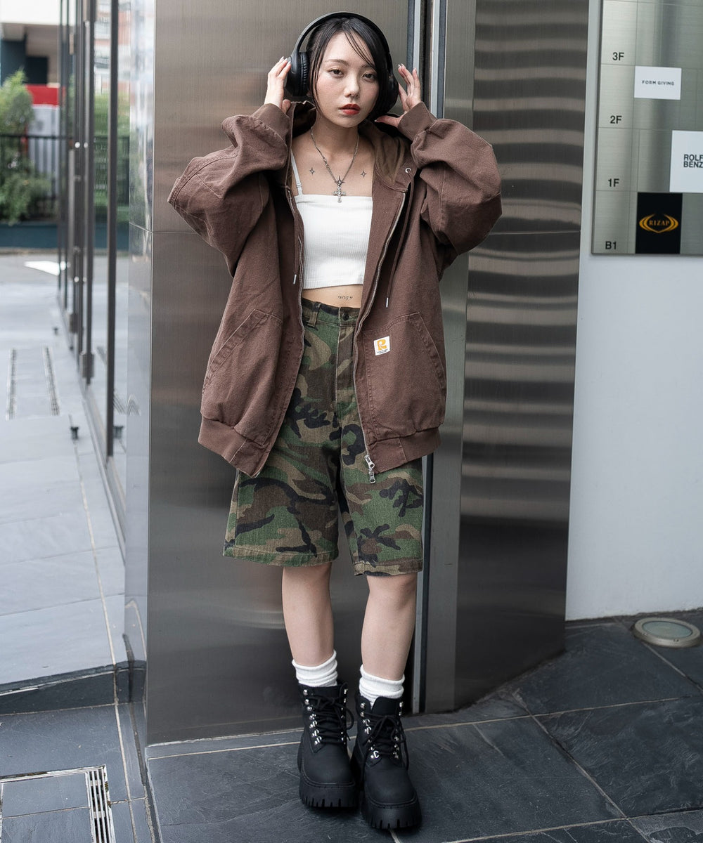 ブラウン　モデル：159cm F着用