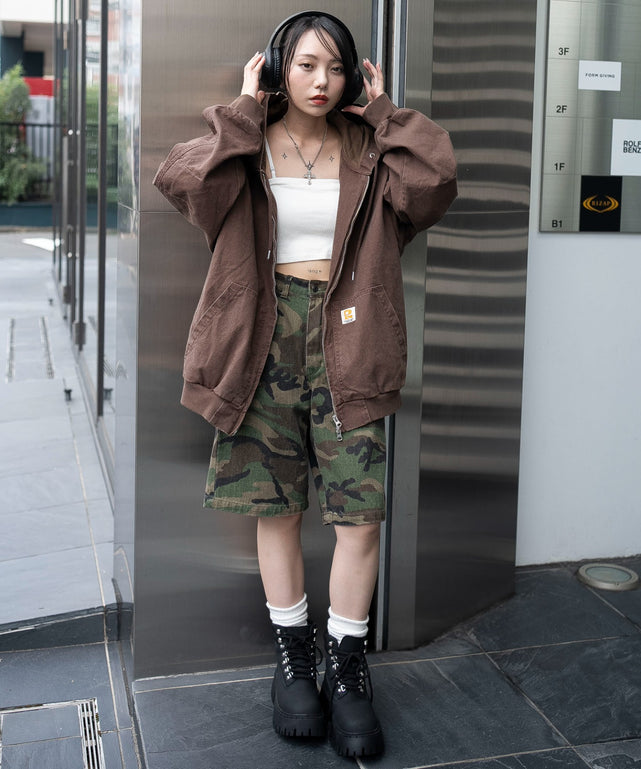 ブラウン　モデル：159cm F着用