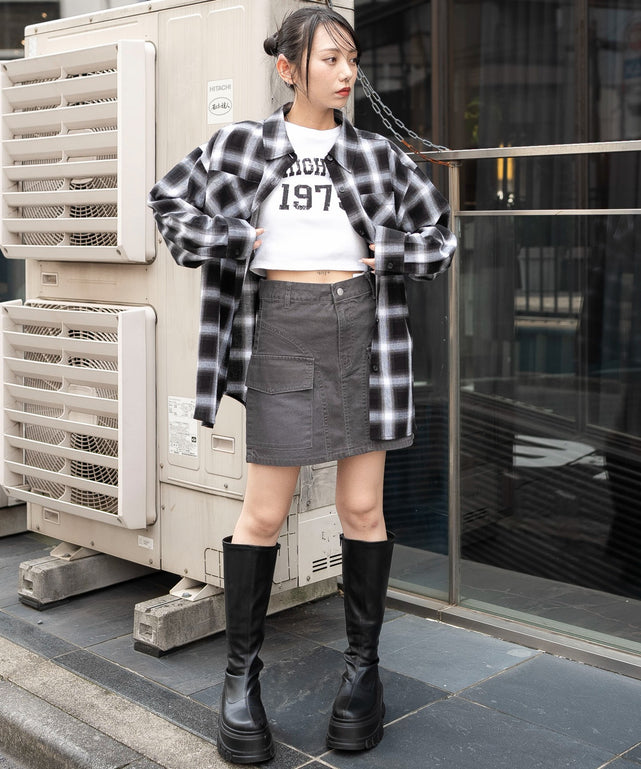 チャコール　モデル：159cm F着用