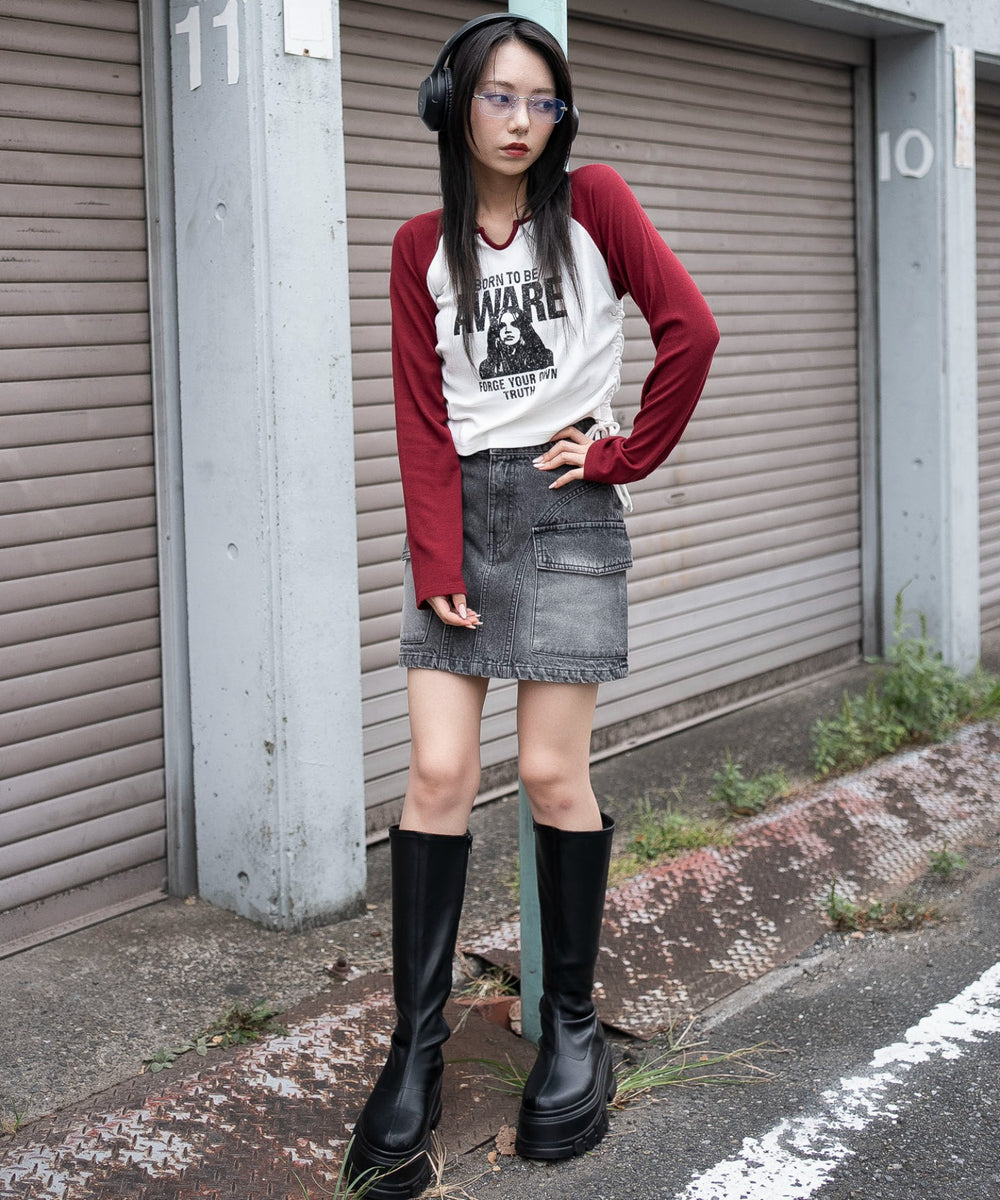 デニムブラックソノタ　モデル：159cm F着用