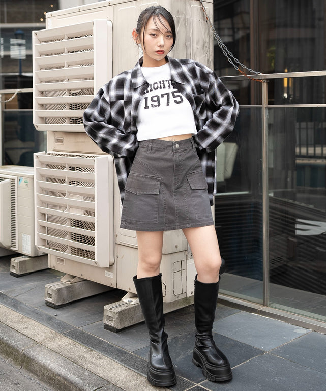 チャコール　モデル：159cm F着用