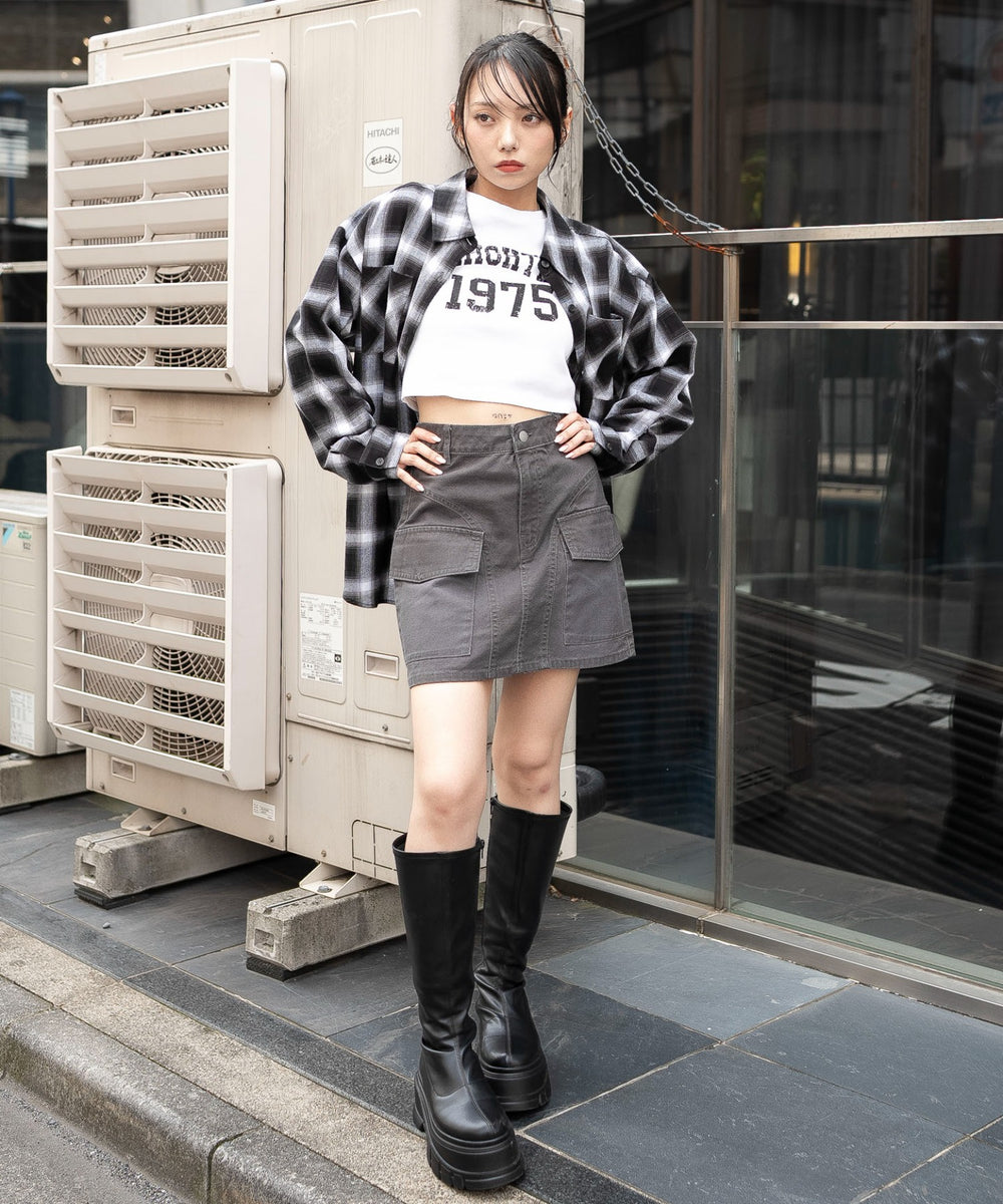 チャコール　モデル：159cm F着用