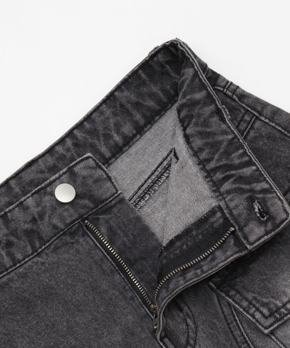 ヴィンテージウォッシュカーゴミニスカート