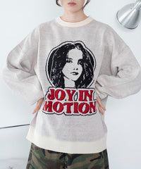 グラフィックニットBIGプルオーバー