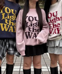 グラフィックニットBIGプルオーバー