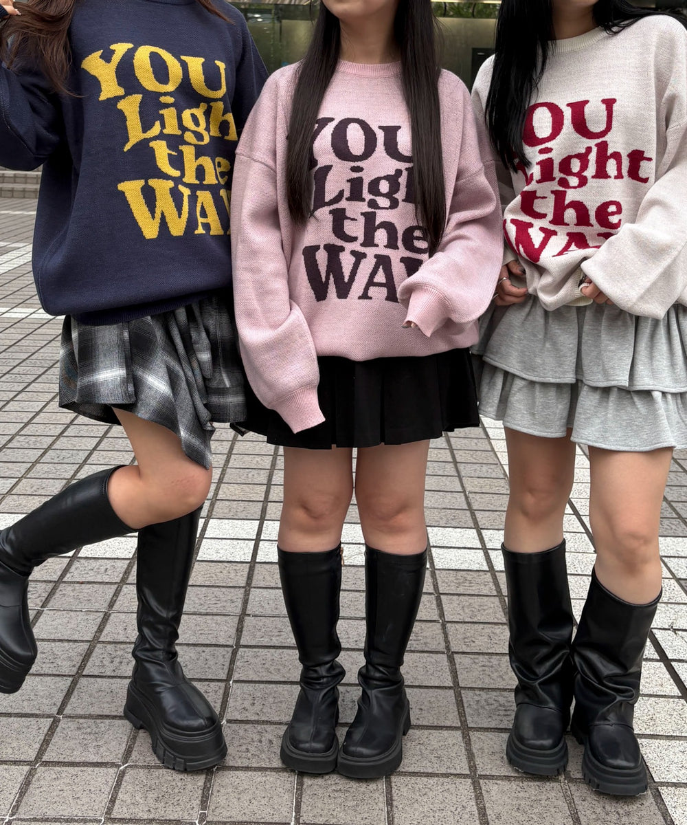 グラフィックニットBIGプルオーバー