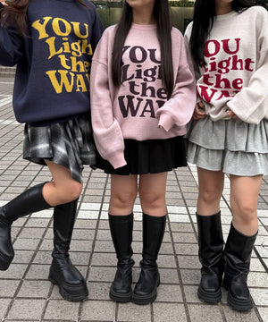 グラフィックニットBIGプルオーバー