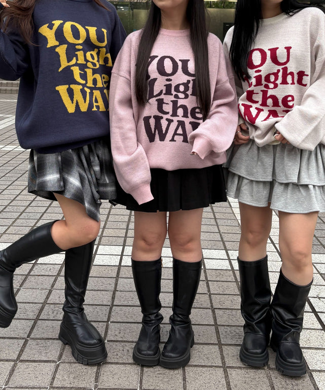 グラフィックニットBIGプルオーバー