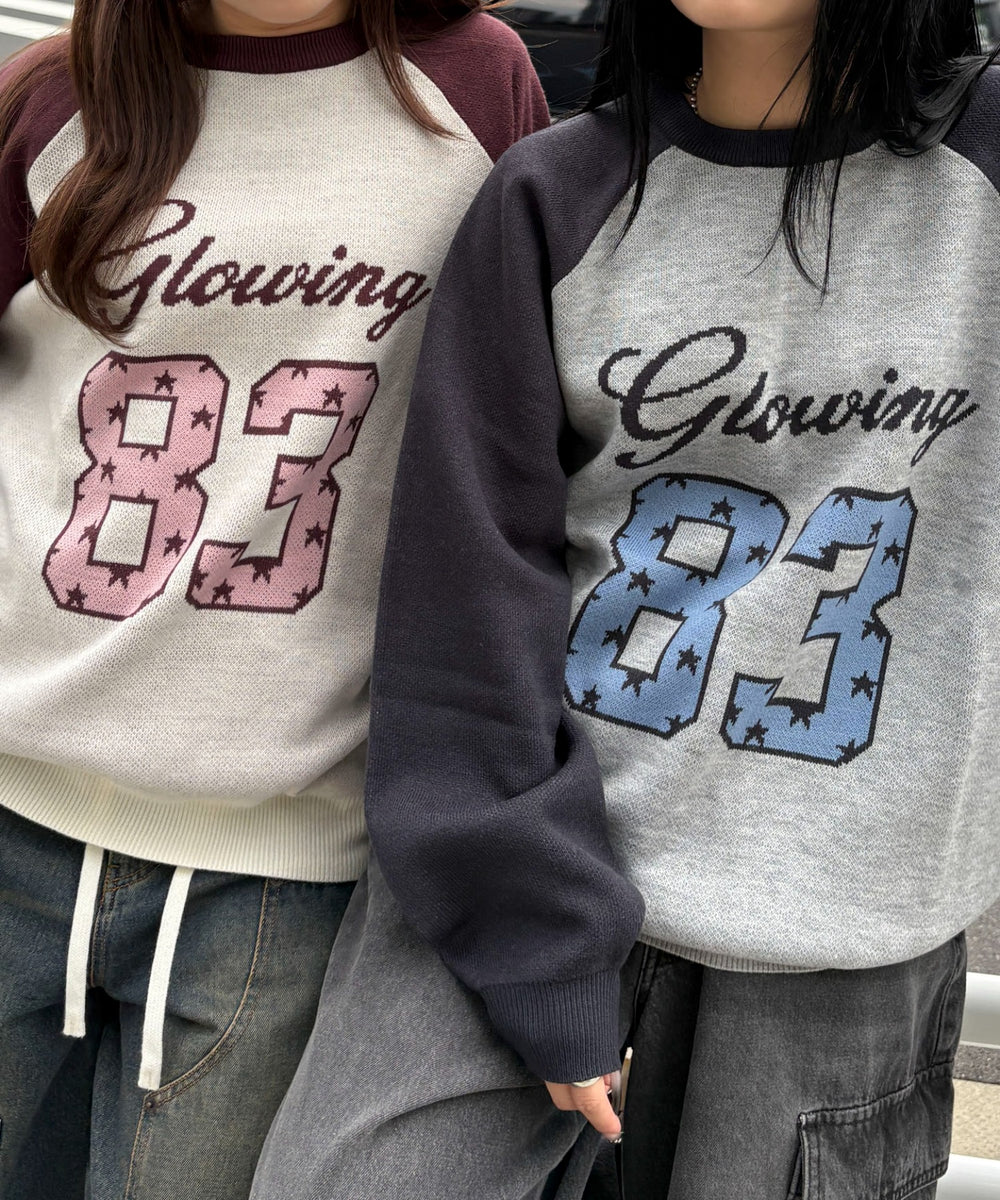 グラフィックニットBIGプルオーバー