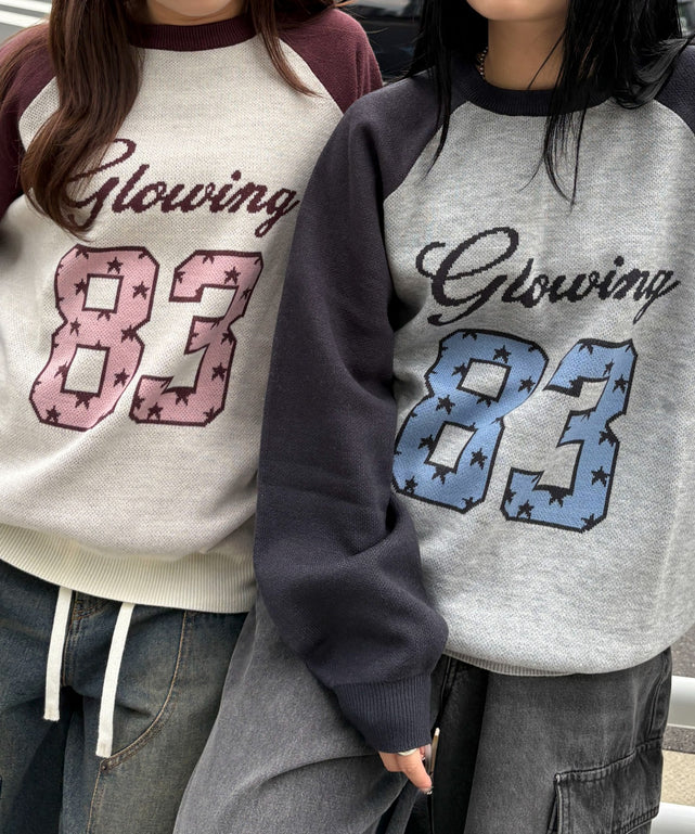 グラフィックニットBIGプルオーバー