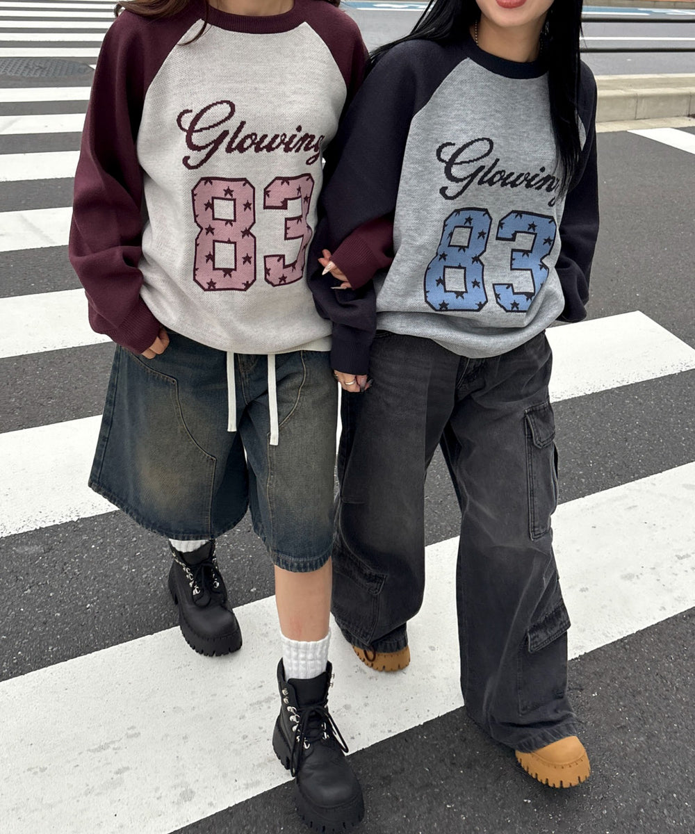 グラフィックニットBIGプルオーバー